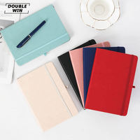 Benutzer definierte Bestseller Business Einfache Voll tonfa rbe mit elastischem Riemen Tagebuch A5 Hardcover Papier PU Leder Notebooks Logo