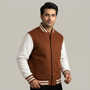 Vestes universitaires pour hommes grande taille, vente en gros de vestes universitaires vierges, logo personnalisé, veste universitaire unie pour hommes - Product Image 1