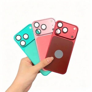 Cadre métallique en alliage d'aluminium avec autocollant arrière mat intégré, compatible avec les modèles 13-16 Pro/Promax, transforme en <span class=keywords><strong>iPhone</strong></span> 17 Pro/17 Pro Max - Product Image 2