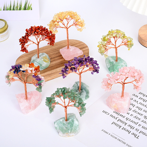 Arbre à Argent en Cristal Naturel de Haute Qualité pour la Décoration, Arbre Porte-Bonheur en <span class=keywords><strong>Pierre</strong></span> de Guérison, Vente en Gros - Product Image 4