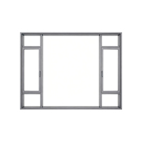 Ventanas Panorámicas de Aluminio con Rotura de Puente Térmico, Vidrio Triple Aislante, Diseño Moderno, Función Antiviento