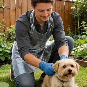 Lot de 30 bavoirs jetables pour adultes, tabliers jetables doux et imperméables pour hommes et femmes, bavoirs de repas jetables légers - Product Image 3