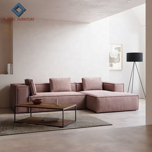 New Vacuum Compressed <strong>Small</strong> Packing <strong>L</strong> Shaped Fabric <strong>Sofa</strong> Set Apartment Living Room Furniture - Product Image 5