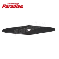 Lame de coupe d'herbe 2 T 2 lames de débroussailleuse Lame en acier 2 dents 305mm X 3mm X 20mm Heavy Duty pour débroussailleuse