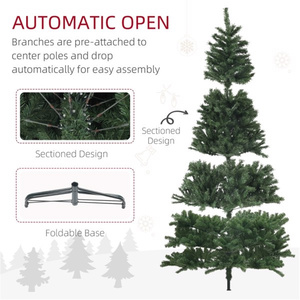 DB Large 180cm Árbol de Navidad artificial en forma de estrella Ecológico Base de metal de pie de 9 pies para decoraciones de fiestas al aire libre - Product Image 5