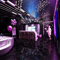 Lounge Bar Night Club Décoration intérieure moderne Design avec éclairage LED et mobilier de bar