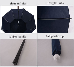 Parapluies pour sacs de golf parapluie personnalisé avec impression de logo de haute qualité spécialisé pour les terrains de golf - Product Image 5