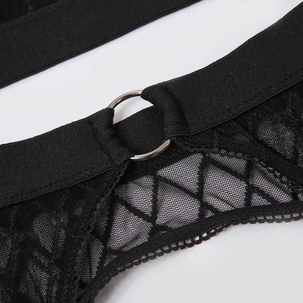 2022 Wholesale in Bulk 3 Sets Custom Private Label Sexy Lace Ladies Erotic Lingerie Women