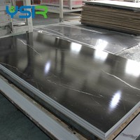 Installation facile, 1200 mm, flexible, décoratif, intérieur, luxe, pierre, bois, texture marbrée, décoration, luxe, feuille de marbre en PVC UV, carreaux