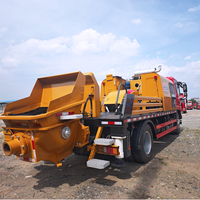 Camion pompe à béton d'occasion Sany Diesel 265HP 50m, châssis Benz testé, faible kilométrage, 4 essieux, Euro V, 2020