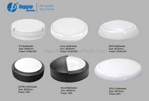 Cloisons lunaires 2d modernes 100lm/w EU IP65 Cloison simple ou tricolore LED lumière d'urgence pack mural moulé sous pression lumière d'huître - Product Image 4