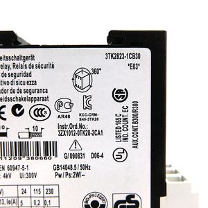 Contacteur de puissance professionnel Siemens 3TK2823-1CB30, 3 pôles, 22A, bobine 24VDC, pour contrôle de moteur industriel, pièce de rechange - Product Image 2