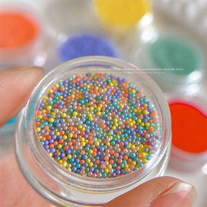 Perles à bulles de <span class=keywords><strong>macaron</strong></span>, strass pour ongles, 9 couleurs, kawaii, résine 3D, rondes, bonbons, <span class=keywords><strong>mini</strong></span> caviar, décorations pour ongles - Product Image 6