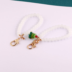 Imitation Jade Pearl Bag Hanger Keychain Fashionable DIY Handmade Accessory for Phone Case Pendant Jewelry Materials - Product Image 5