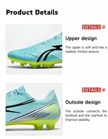 Chaussures de football synthétiques légères et respirantes, personnalisées en usine, OEM, pour le printemps, l'été et l'hiver