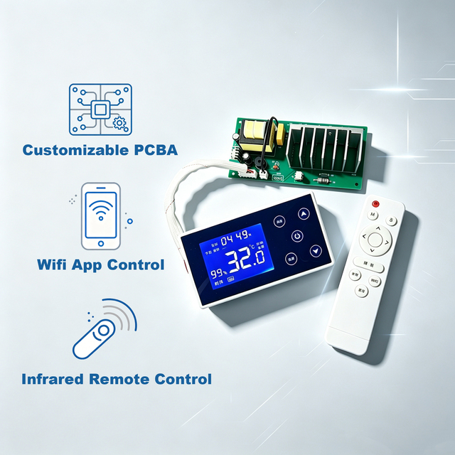 Sample Order Smart Thermostat Temperature Controller PCBA Assembly Service Board OEM/ODM PCBA Mainboard Assembly Custom