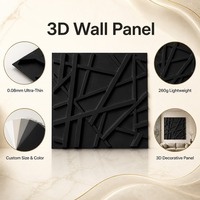 Panneau mural en PVC de qualité supérieure, moderne, tissage 3D, emboîtable, imperméable, résistant aux rayures, 50x50cm, pour exposition