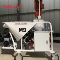 Machine à projeter le plâtre M9 de 5,5 kW, pulvérisateur de mortier automatique triphasé 380 V, portée horizontale de 40 m