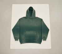 Hoodie unisexe épais délavé, teint par pulvérisation, effet vieilli, coupe ample, délavé à l'acide, tendance, personnalisable