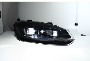 Kit de carrosserie automobile 2018-2020 Polo avec ensemble de lentilles de phares LED, feux de jour, feux arrière et phares CP. Phare LED - Product Image 6