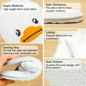 รองเท้าแตะขนแกะสำหรับเด็กน่ารักใช้ซ้ำได้ - Product Image 3