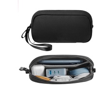Pochette de rangement portable personnalisée avec logo pour technos accessoires – Sac de voyage organisateur électronique pour câbles, batteries externes et écouteurs