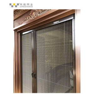 Thân thiện với môi trackless có thể thu vào và có thể tháo rời nhôm hợp kim khung <span class=keywords><strong>plisse</strong></span> màn hình cửa sổ và cửa - Product Image 1