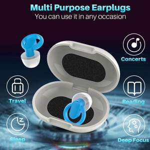 ที่อุดหูลดเสียงรบกวนแบบความคมชัดสูง พร้อมเปลือก ABS ปลอดสารพิษ สำหรับการนอนหลับ ป้องกันเสียงรบกวน - Product Image 2