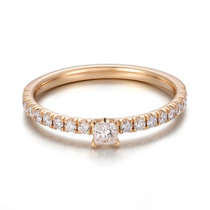 18K 14K 10K Yellow Gold DEF VVS Lab Grown Diamond Wedding Fashion Jewelry <b>Rings</b> High Quality Simple Classic Gold <b>Ring</b> Women <b>Men</b> - Product Image 2