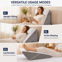 Coussin de lit anti-ronflement pour l'élévation du sommeil, en mousse à mémoire de forme respirante avec housse lavable, vente en gros OEM directement de l'usine