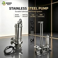 Pompe submersible QWB 7,5 kW personnalisée en fonte pour eaux usées, avec accouplement automatique, haute pression, pour eaux usées entièrement immergées