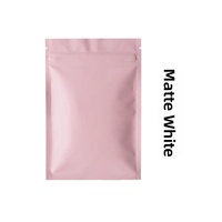 Sac d'emballage givré en aluminium réutilisable avec fermeture éclair pour boîte surprise - Mini pochette plate universelle pour bijoux, cadeaux, aliments
