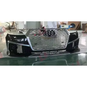 Body kit For Audi Q7 2016-2019 upgrade to RSQ7 Model include front bumper assembly with grille rear diffuser