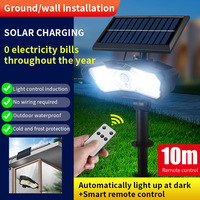 Lampes solaires d'extérieur 128COB Super Bright Motion Sensor Light Wide Angle Security Pir Sensor Outdoor Garden Light