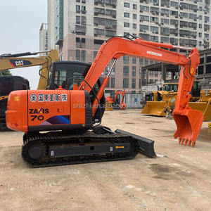 100% original gebrauchter Hitachi Bagger ZX70 Mini Crawler 7ton Ow Kraftstoff verbrauch Ideal für städtische Arbeiten Zero Tail Swing - Product Image 1