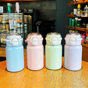 316 Stainless Steel Children's <b>Straw</b> Insulated Cup with Spill Proof Leak-Proof <b>Lid</b> 6-12 Hours Thermal Insulation - Product Image 1