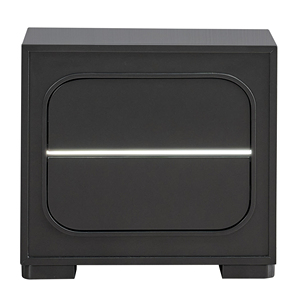 Wave G08500-N Nightstand Wenge Modern Storage <b>Side</b> <b>Table</b> Bedroom Furniture - Product Image 2