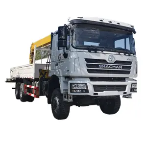 Shacman 14 tonnes cargaison grue camion bras droit monté sur camion élévateur grue à vendre
