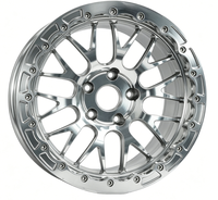 Jantes forgées Beadlock personnalisées de 16, 17, 18, 20, 22 pouces 5x120, polies, pour course de dragster, pour Chevrolet Corvette C8