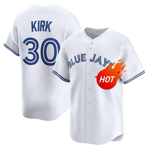 Maillot de <span class=keywords><strong>Baseball</strong></span> Toronto Personnalisé pour Homme, Chemises Bleues et Blanches avec Logos Brodés et Uniformes Cousus - Product Image 5