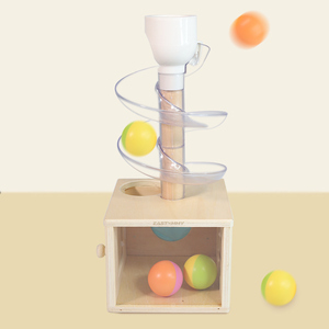 EASTOMMY-Jeu de balle de piste Montessori, piste de <span class=keywords><strong>course</strong></span> avec rampe à hochet - Product Image 5