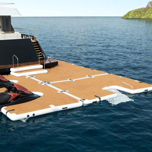 Muelle inflable flotante DWF para agua de pesca, colchón de almohadilla Eva, barco de mar, tierra de ocio, 2,5 M - Product Image 1