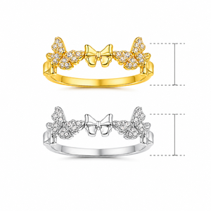 Anello a farfalla, accessorio di moda per l'uso quotidiano femminile - Product Image 5
