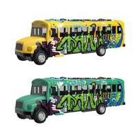 Simulation alliage métal grande vitesse Rail Mini moulé sous pression autobus scolaire modèle jouets éducatifs garçons enfants Collection cadeau