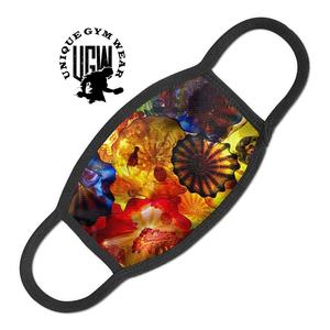 Bandana en coton biologique UNIQUE, sangle réglable douce, respectueuse de la peau, imprimé personnalisé, couvre-visage 22x22 pouces pour le sport, multifonction - Product Image 2