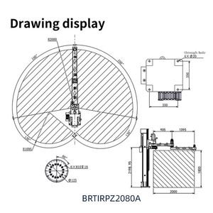 Robot de palettisation Braun, robot colonne, robot à quatre axes BRTIRPZ2080A, palettisation, chargement et déchargement - Product Image 2