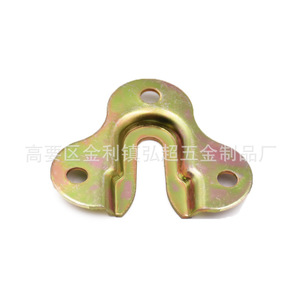 Connecteur en fer couleur zinc plaqué 51x44mm, support de fixation pour bureau, pour assemblage de meubles - Product Image 2