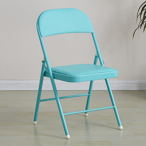 Multi-color Plastic Durable Space Saving Event Classroom <strong>Padded</strong> Folding Stackable Training <strong>Chairs</strong> for Home Office - Product Image 4