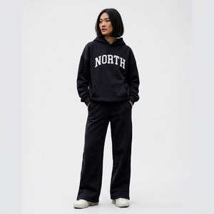 High Quality Fashion Fitted Long Sleeve 100% Cotton Jogging Custom Logo Blank 2 Piece <b>Set</b> Sweatsuit <b>Set</b> Tracksuit Women <b>Sets</b> - Product Image 1