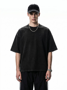 Camiseta de Manga Corta para Hombre, Corte Holgado, Algodón Lavado, Estilo Urbano, Transpirable, Nueva Colección Verano 2026 - Product Image 5